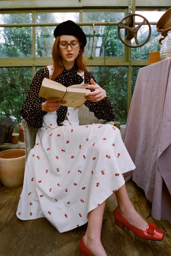  포러브앤레몬스 베스트 For Love & Lemons 탈리아 자수 조끼 크림 - FOR LOVE & LEMONS