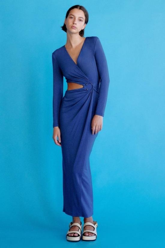  시그니피컨트 아더 롱 원피스 Significant Other Audrey 롱슬리브 드레스 인디고 - SIGNIFICANT OTHER