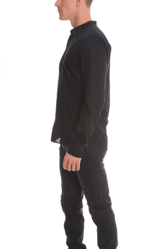  ATM 긴팔 셔츠 Atm 버튼 다운 드레스  블랙 - ATM