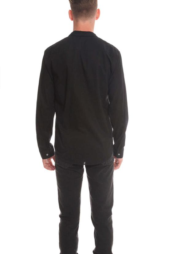  ATM 긴팔 셔츠 Atm 버튼 다운 드레스  블랙 - ATM