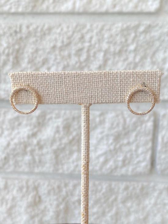  가브리엘라 아티가스 이어링 Gabriela Artigas 소형 풍선 귀걸이 Pav 다이아몬드 클래식 옐로우 골드/화이트 - GABRIELA ARTIGAS