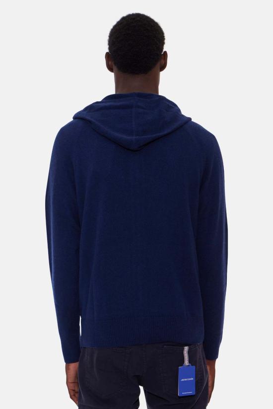  Blue&Cream 자켓 블루&크림 뉴 레오 지퍼 후드티 포켓 딥네이비 - BLUE&CREAM