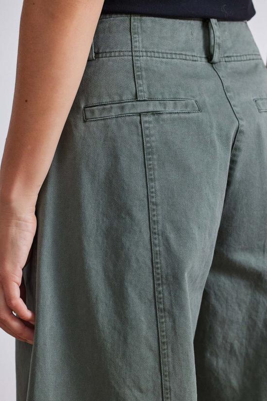  어피스 어파트 스트레이트 팬츠 Apiece Apart Malou 와이드 레그 팬츠 타임 그린 - APIECE APART