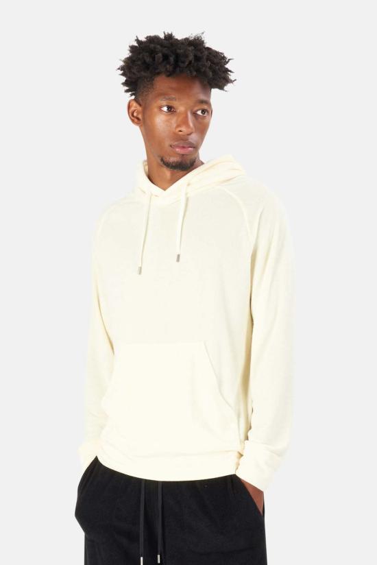  Blue&Cream 후드 티셔츠 블루&크림 풀사이드 테리 풀오버 후드티 비치 옐로우 - BLUE&CREAM