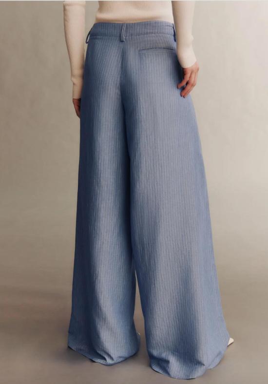  티더블유피 스트레이트 팬츠 Twp New Didi 스트라이프 팬츠 인디고/화이트 - TWP