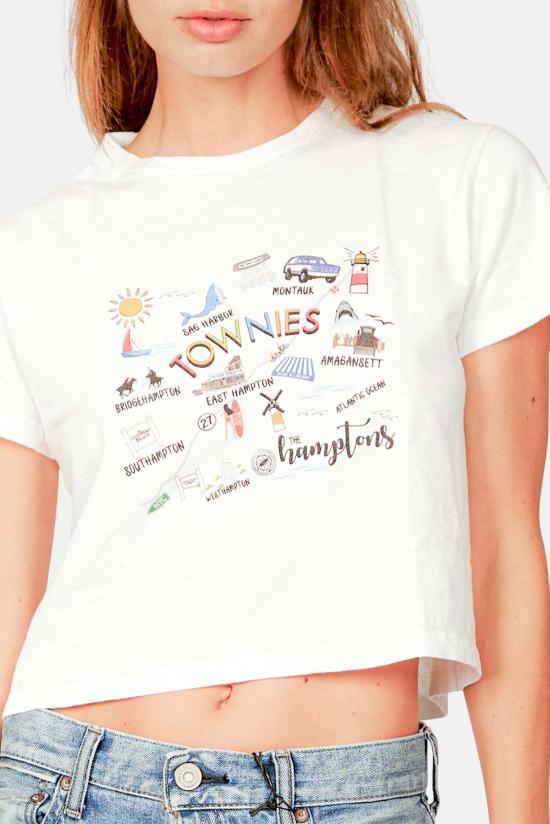  블루&크림 반팔 티셔츠 타우니스 티 에크루 - BLUE&CREAM