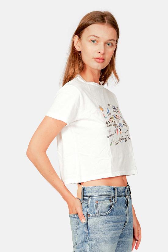  블루&크림 반팔 티셔츠 타우니스 티 에크루 - BLUE&CREAM