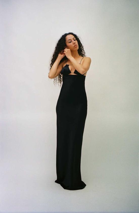  브베자 숏 원피스 베브자 머메이드 드레스 블랙 - BEVZA