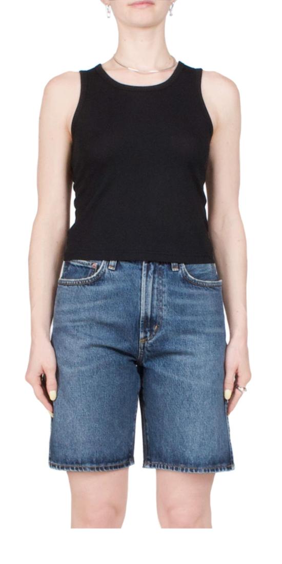  에태르네 민소매 티셔츠 에테르네 피티드 탱크 블랙 - ETERNE