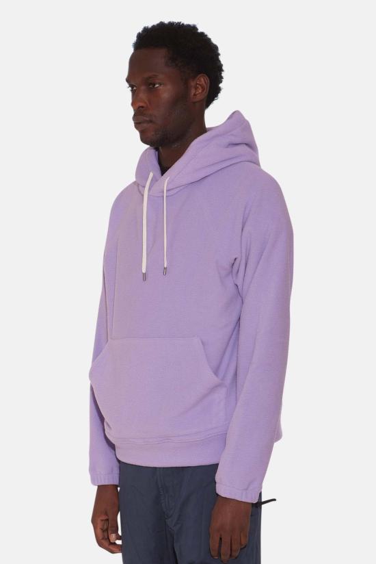  Blue&Cream 후드 티셔츠 블루&크림 폴라 플리스 후드 티셔츠 라벤더 - BLUE&CREAM