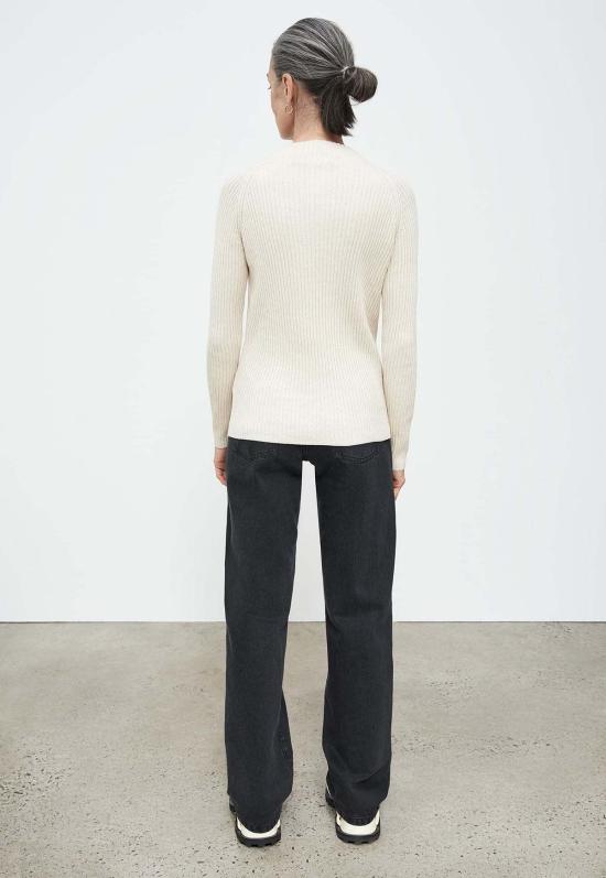  코우토우 스웨터 로우 탑 내추럴 마를 - KOWTOW