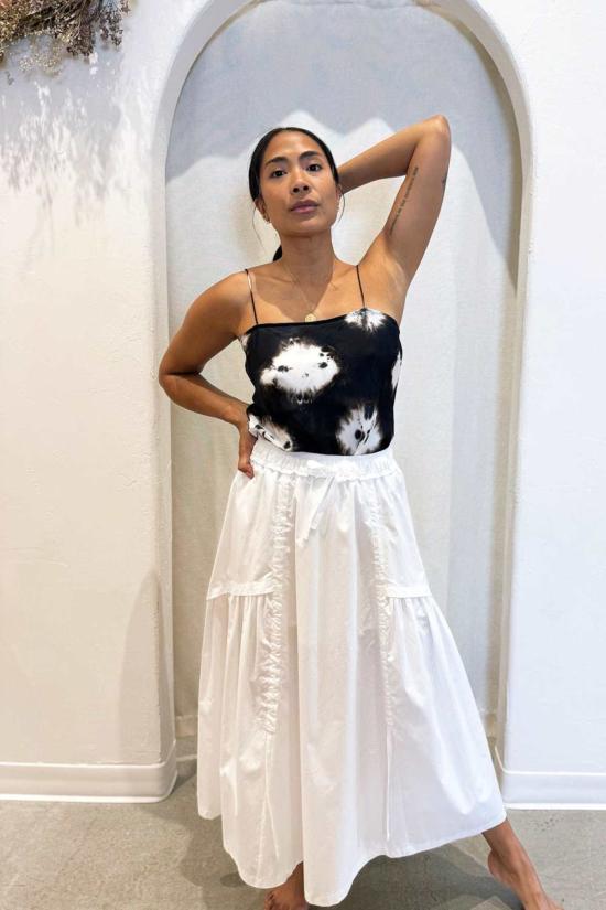  질다 미다니 민소매 티셔츠 길다 미다니 프레쉬 탑 화이트 스톤 - GILDA MIDANI