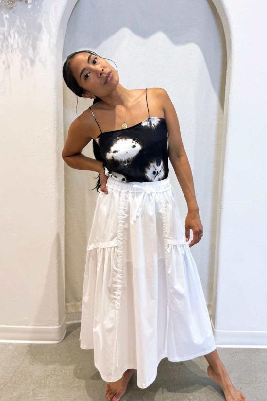  질다 미다니 민소매 티셔츠 길다 미다니 프레쉬 탑 화이트 스톤 - GILDA MIDANI