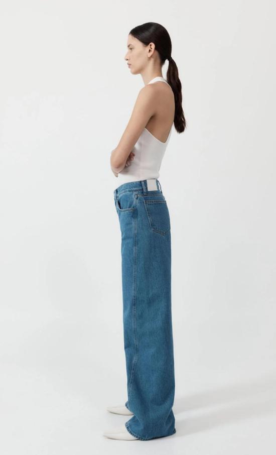  세인트아그니 데님 팬츠 세인트 아그니 로우 라이즈 진 데님 블루 - ST.AGNI