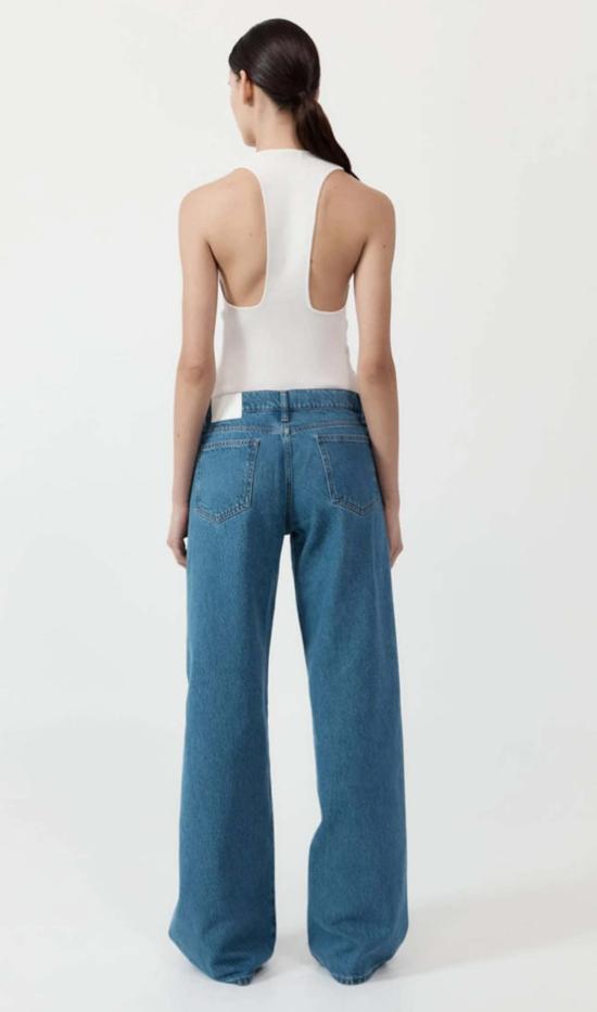  세인트아그니 데님 팬츠 세인트 아그니 로우 라이즈 진 데님 블루 - ST.AGNI