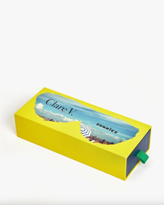  클레어 브이 안경 클레어 V. 헤더 선글라스 크림 - CLEARE V.