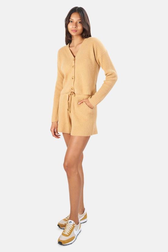  더 타일 클럽 숏팬츠 타일 클럽 페니 리브 캐시미어 반바지 캐멀