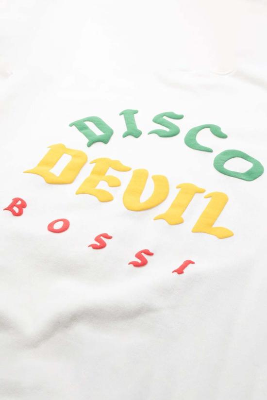  보씨 긴팔 티셔츠 Bossi 디스코 데빌 크루넥 화이트 - BOSSI