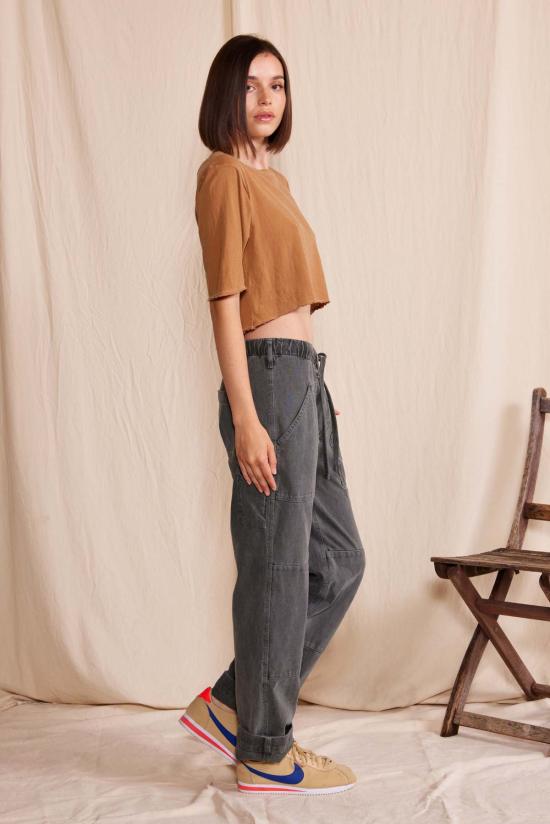  피플 오브 레이저 민소매 티셔츠 레저 피플 아이리스 탑 - PEOPLE OF LAISURE