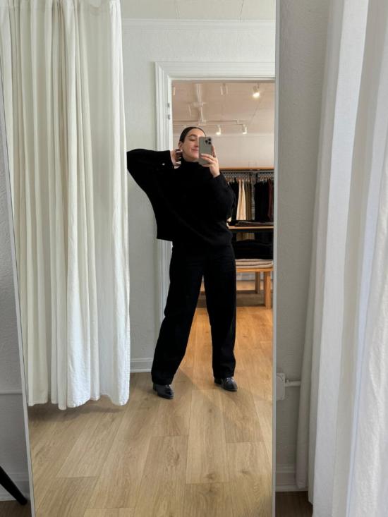  샤이나 모트 스트레이트 팬츠 아크 팬츠 오닉스