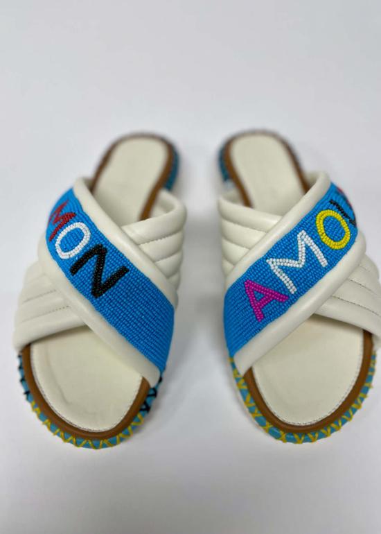  Rue de la Lune 뮬/슬리퍼 Rue De La Lune Amour 샌들 화이트