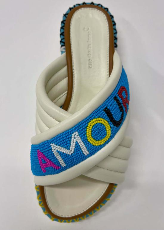  Rue de la Lune 뮬/슬리퍼 Rue De La Lune Amour 샌들 화이트 - OTHER BRANDS