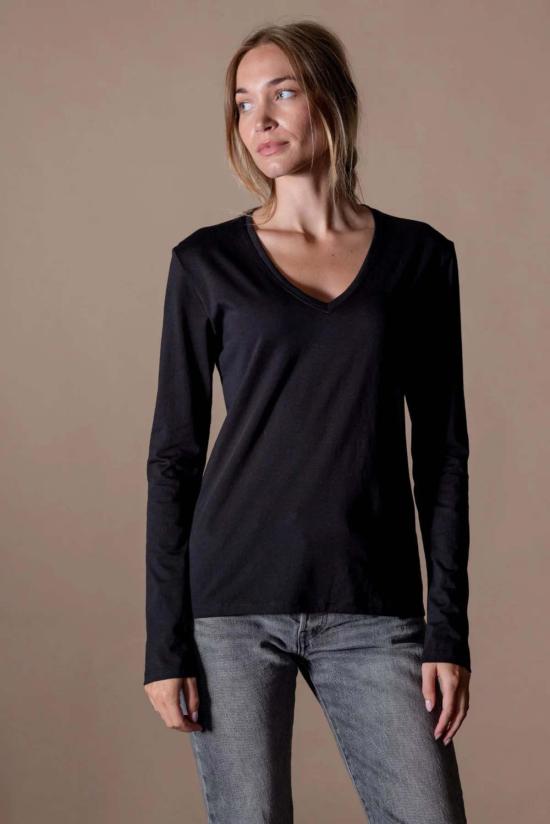  애너님 긴팔 티셔츠 Anonym Chloe Ls 티셔츠 누아르