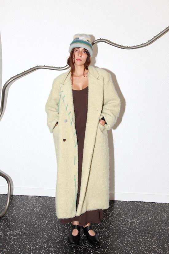  케이코 트렌치 코트 Kk Co 코드 모스 코트 드라이드 유칼립투스 - KKCO