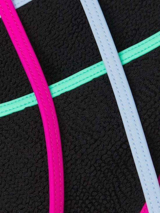  본드아이 비키니 수영복 본드 아이 베일 크롭 에코 블랙/멀티 - BOND EYE