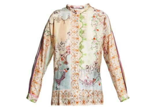  조니 와스 블라우스 조니 워즈 다운타운 셀린 버튼 다운 멀티컬러 - JOHNNY WAS