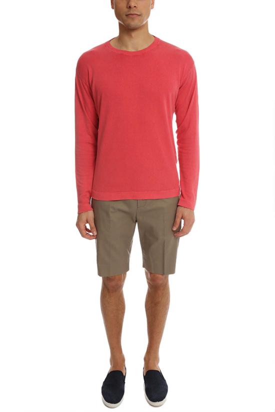  헬무트랭 숏팬츠 헬무트 랭 스트레이트 레그 트라우저 숏 다크 샌드 - HELMUT LANG