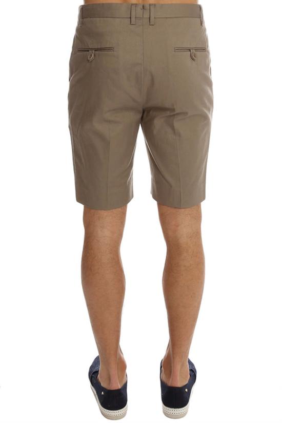  헬무트랭 숏팬츠 헬무트 랭 스트레이트 레그 트라우저 숏 다크 샌드 - HELMUT LANG
