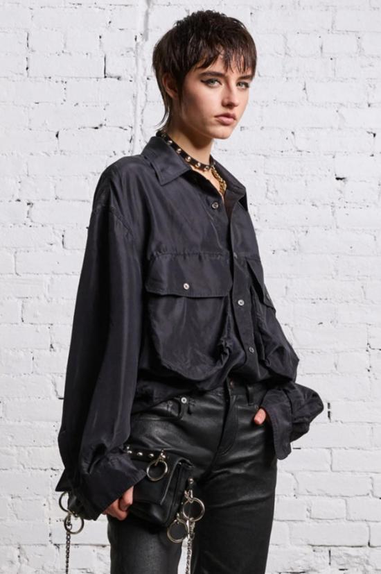  알13 탑 R13 오버사이즈 포켓 셔츠