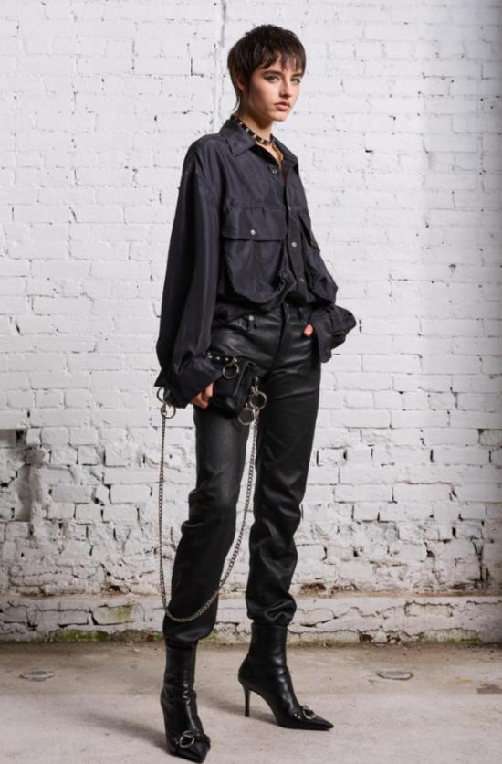  알13 탑 R13 오버사이즈 포켓 셔츠 - R13