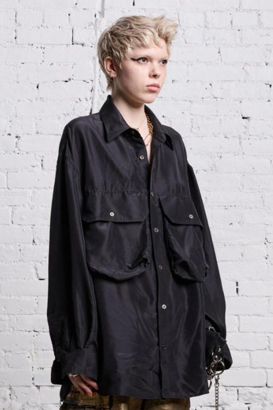  알13 탑 R13 오버사이즈 포켓 셔츠 - R13