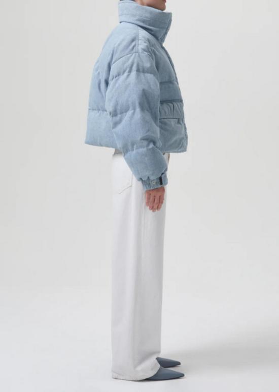  에이골디 데님 자켓 아골드 노바 데님 퍼퍼 마블 인디고 - AGOLDE