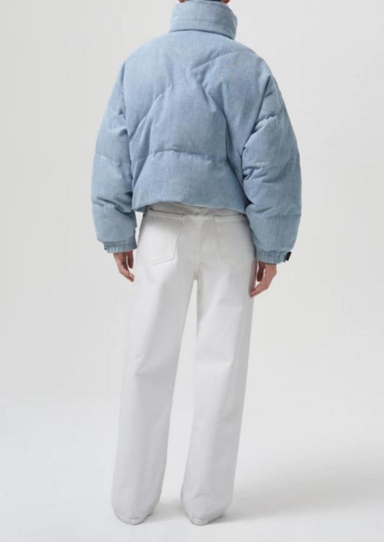  에이골디 데님 자켓 아골드 노바 데님 퍼퍼 마블 인디고 - AGOLDE