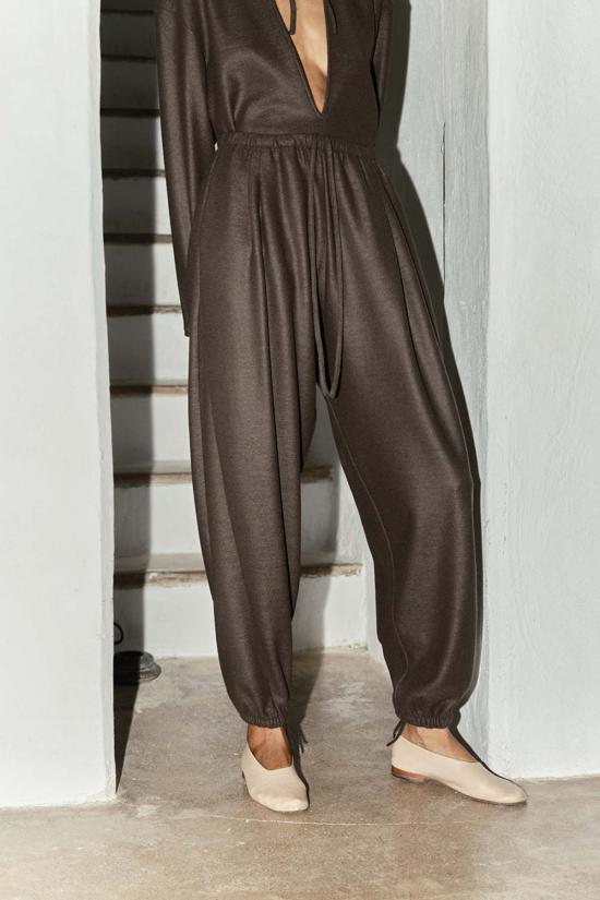  다두라 스트레이트 팬츠 다투라 모카 보일드 울 켄도 - DATURA