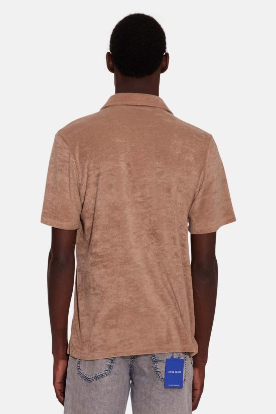  Blue&Cream 반팔 셔츠 블루&크림 풀 테리 반팔 버튼다운 캐멀 - BLUE&CREAM