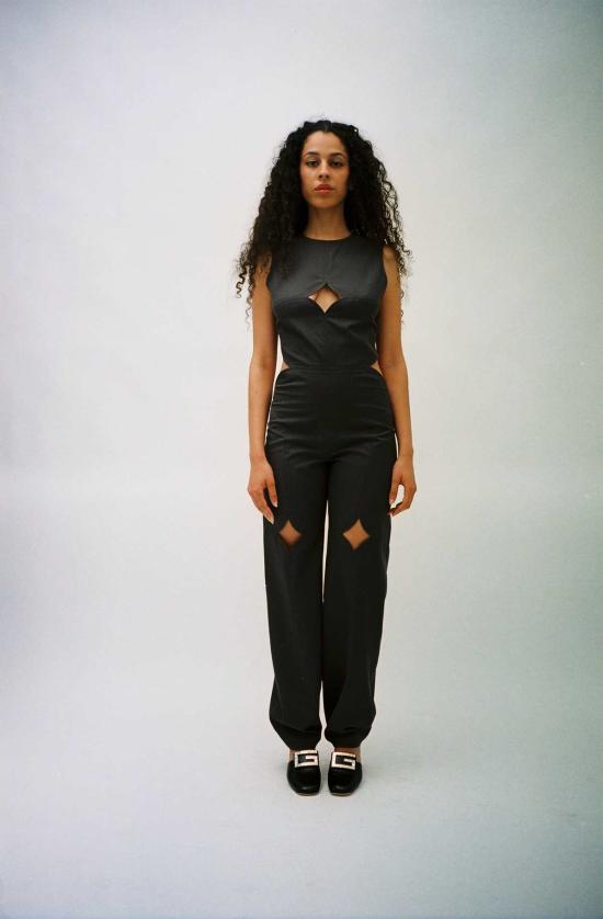  J.Kim 숏 원피스 격자  브라운 격자 - OTHER BRANDS