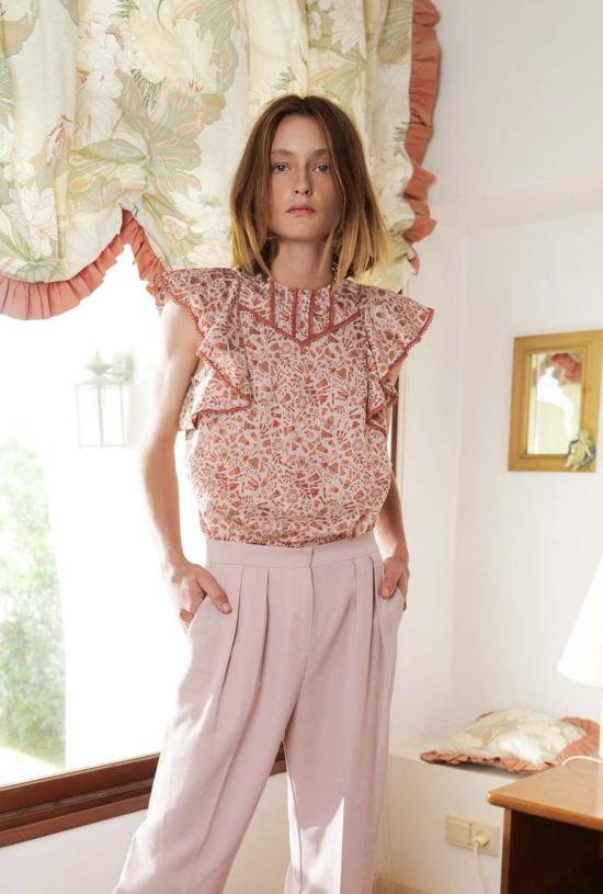  사비나 무사예프 블라우스 맨디 탑 진저