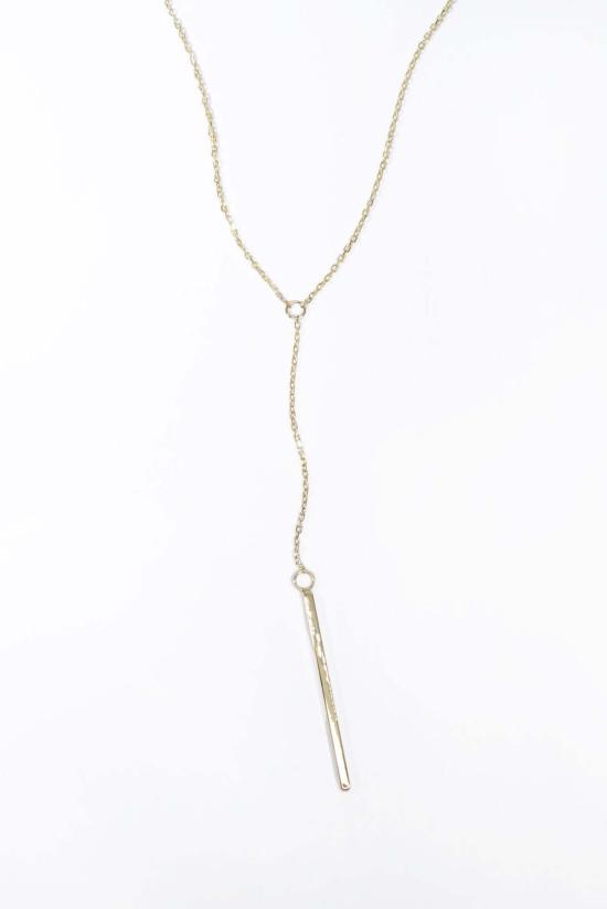  탈리스만 목걸이/팬던트 Talisman Linear Y 네크리스 14k 재활용 골드