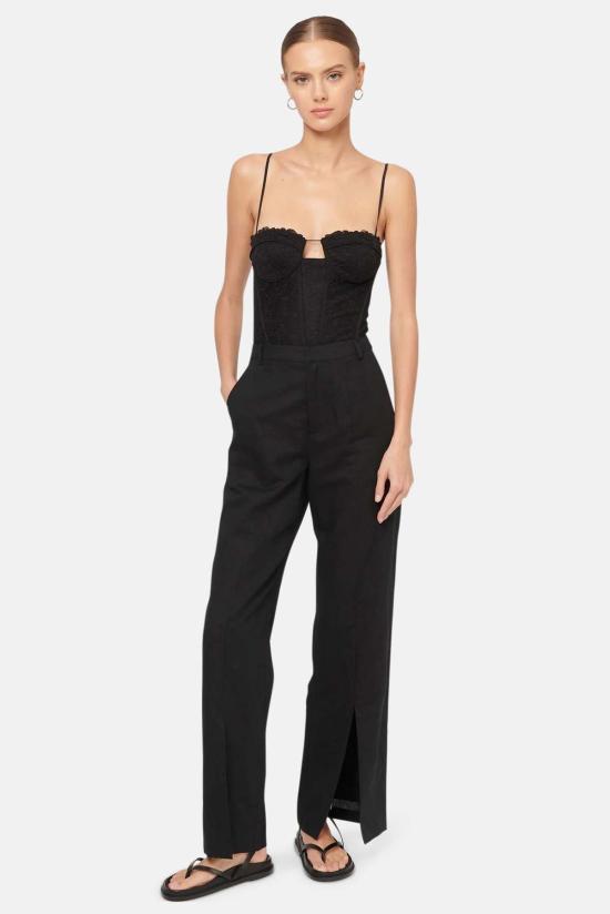  카미 뉴욕 민소매 티셔츠 캐미 NYC 아드리 바디수트 블랙