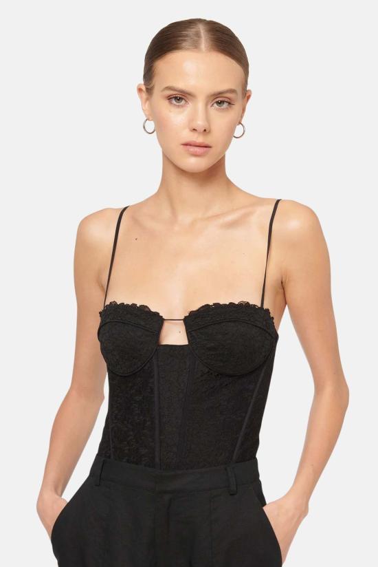  카미 뉴욕 민소매 티셔츠 캐미 NYC 아드리 바디수트 블랙 - CAMI NYC