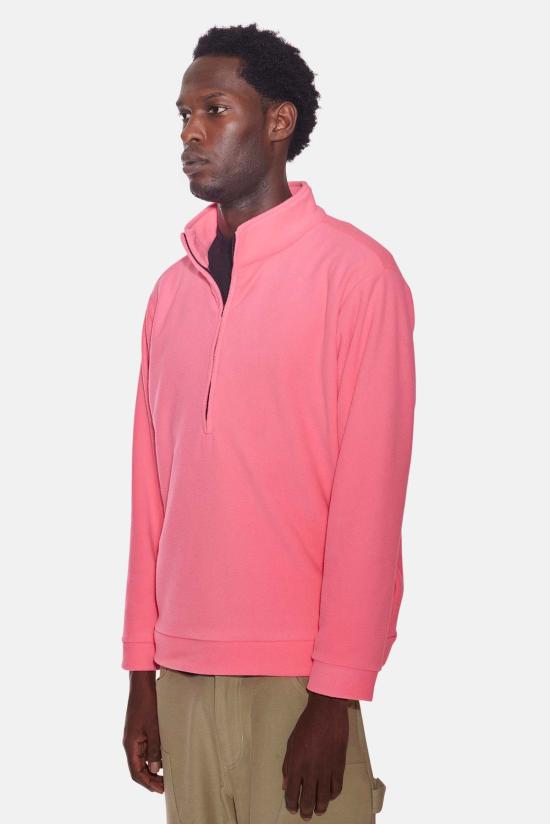  블루&크림 자켓 폴라 플리스 퍼펙토 하프 지퍼 탑 핫 핑크 - BLUE&CREAM