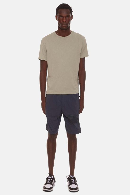  스톤 아일랜드 숏팬츠 나일론 리프스톱 스타 인레이 반바지 에어포스 블루 - STONE ISLAND