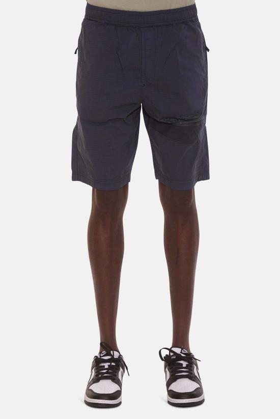  스톤 아일랜드 숏팬츠 나일론 리프스톱 스타 인레이 반바지 에어포스 블루