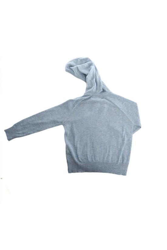  [키즈] 블루&크림 풀오버 키즈  캐시미어 지퍼 후드 티셔츠 베이비 블루 - BLUE&CREAM