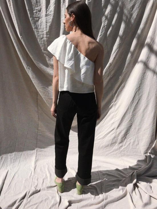  코코볼로 블라우스 하바나 탑 아이보리 - COCOBOLO