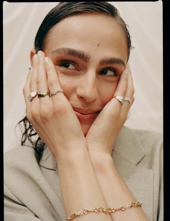  에리네스 반지 폼 밴드 골드 - ERINESS